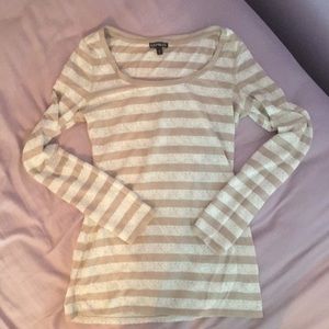 Express striped long sleeve shirt